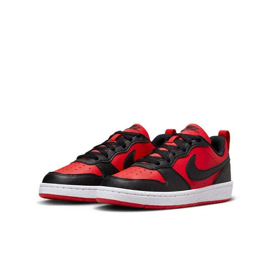 Size 6 (GS) - Nike Court Borough Low Recraft Black University Red 2023