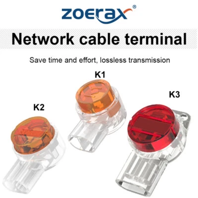 ZoeRax 1000PCS UY Wire Connector Uvital Waterproof Clear Button Telephone Wire - Image 1 of 4