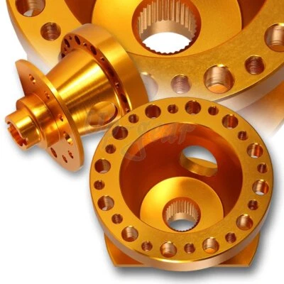 Adaptador de cubo de 6 orificios para volante de aluminio naranja Honda Civic/CRX 1988-1991 Foto 1 de 3