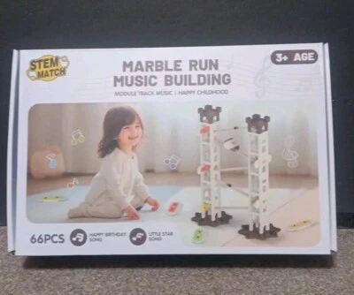 STEM MATCH Marble Run Music Building Module Track Music - 66 pcs. #BS809 - Image 1 of 4