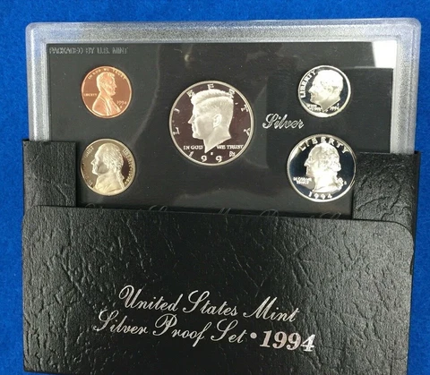 1994 U.S. Mint Issued Silver Black Box Proof Set ~ Mint Cover