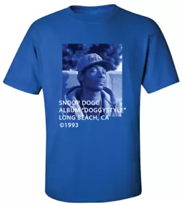 NEW Snoop Dogg Retro 1993 "Doggystyle" Album Blue T-Shirt Mens Size Large - Picture 1 of 3