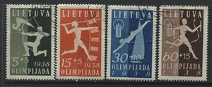 Lithuania 1938 Semi-Postal set used - Bild 1 von 1