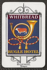 WHITBREAD-INN SIGNS ISLE OF WIGHT 1974-#05- BUGLE HOTEL