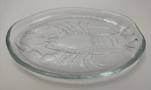 Plato de langosta Kosta Boda Goran Warff vidrio artístico pesado transparente - usado en excelente estado - Imagen 1 de 2