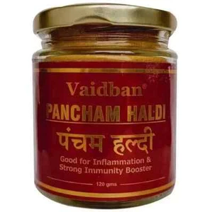 Vaidban Pancham Haldi Jar of 120gm Powder free fast ship - Picture 1 of 3