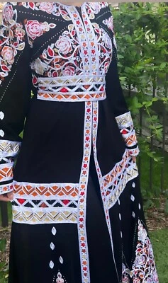 Thobe Abaya Palestinian Jordanian Embroidered Traditional Dress - Image 1 of 4