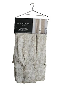 NEW! Tahari Curtain Panels Pinch Pleats Button 26" x 96" Set of 2 Multicolor - Picture 1 of 9