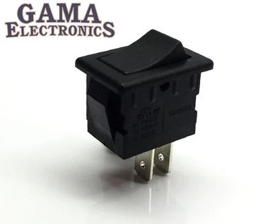 Mini 10 Amp Rocker Switch Single Pole Single Throw SPST Off-On - 001-B/B - Image 1 of 3