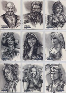 XENA 2004 ART & IMAGES INTERNATIONAL EXCLUSIVE ARTIFEX INSERT SET IA1-IA9 (9)