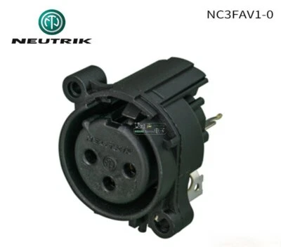 NEUTRIK NC3FAV1-0 three-core XLR Female seat Canon welding vertical installation - Image 1 of 4