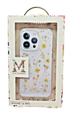 mia charro iphone 14 pro 保护壳 压花 透明亮片保护套 — 第 1/2 张图片