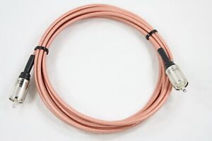 RG400 Double Silver Braid Teflon Coaxial Cable 6.28ft w/Amphenol PL259's CB