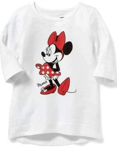 NWT OLD NAVY MINNIE MOUSE 5T HI/LOW TUNIC STYLE T-SHIRT TOP - Picture 1 of 2