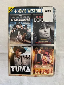 4-Filme Western Pack DVD versiegelt Pappe Karton Etui Johnny Depp Willie Nel - Bild 1 von 2