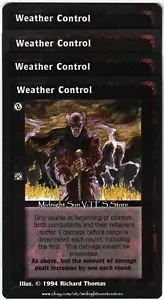 Weather Control x4 Jyhad V:TES VTES Vampire CCG - Picture 1 of 1
