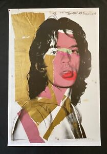 Andy Warhol 1975 Mick Jagger Large Rare Lithograph Banksy Basquiat Kaws