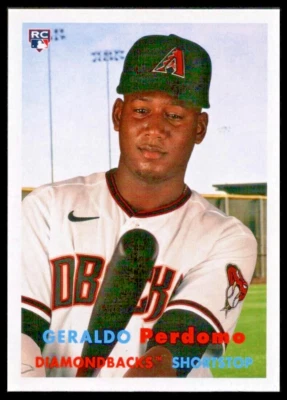2021 TOPPS ARCHIVES #51 GERALDO PERDOMO ROOKIE CARD ARIZONA DIAMONDBACKS/RC - Image 1 of 2