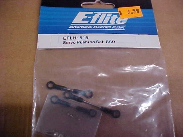 E-FLITE EFLH1515 = SERVO PUSHROD SET: BSR (NEW) - Image 1 of 1