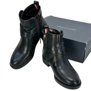 Tommy Hilfiger Radia Zip Up Bootie Ankle Boots - Black - size 6 M - Picture 1 of 12