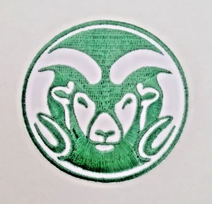 Parche bordado de hierro/coser con logotipo del equipo Colorado State Rams de 3 pulgadas - Imagen 1 de 3