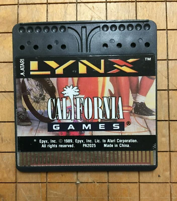 CALIFORNIA GAMES Ridged Cartridge Style Atari Lynx NEW NO Manual/BOX PA2025 - Image 1 of 4