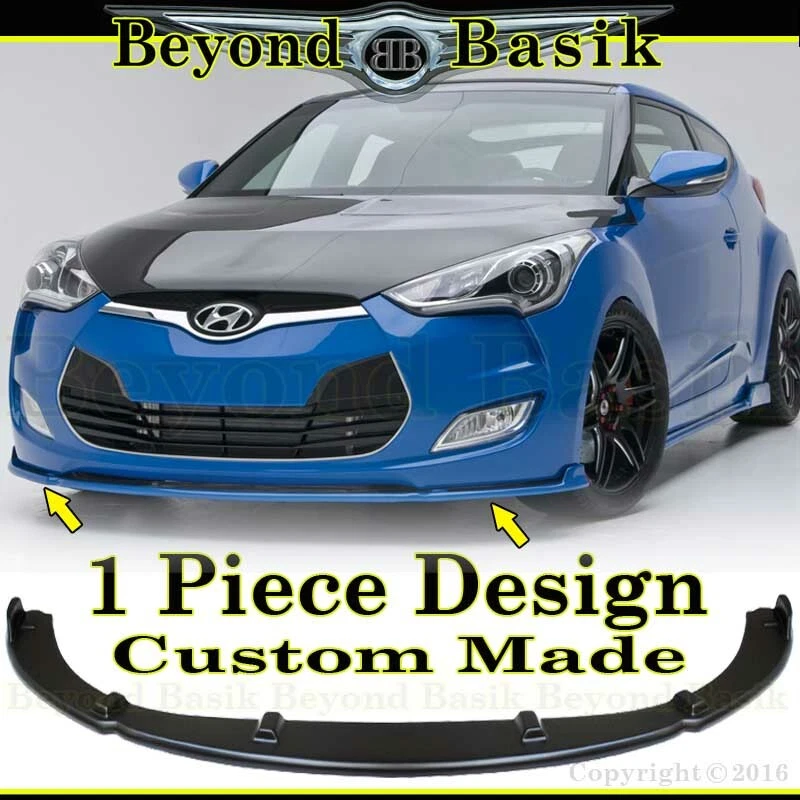 For 2012-2017 Hyundai Veloster No-Turbo Sequence Style Front Bumper Lip Body Kit Foto 1 de 2