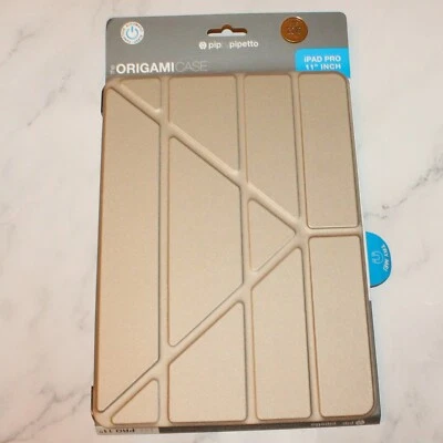 Pipetto Premium Ultra Slim Origami 5-in-1 Case for iPad Pro 11" (2018) - Gold - Image 1 of 4