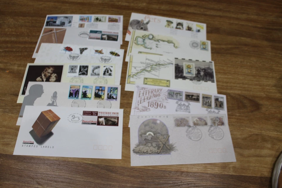 1991 FDC COLL x11 ACROSS TOWN, RADIO,EXPLORATION ALBANY, PHOTOGRAPHY,INSECTS,PET - Image 1 of 1