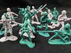 48 pieces Tan & OD Green Plastic Army Men Military Toy Soldier 2 inch Figure