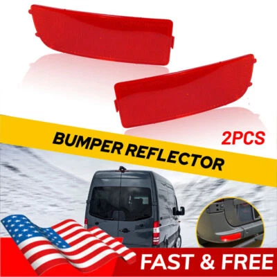 For 2010-2018 Mercedes Benz Sprinter 2500 Rear Bumper Reflector Light Case Pair - Image 1 of 4