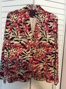 Bern and Mort animal print lined jacket size 12 - Picture 1 of 4