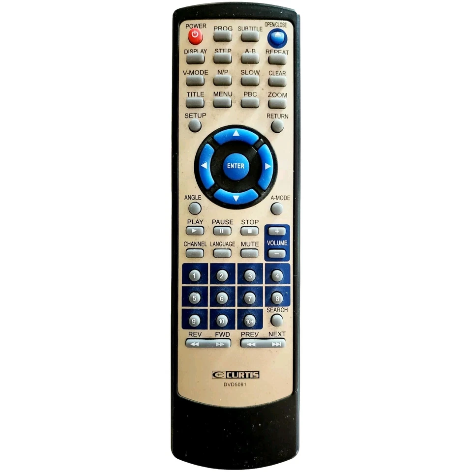 Curtis DVD Player Remote Control Television DVD5091 Vintage E82 - Image 1 of 1