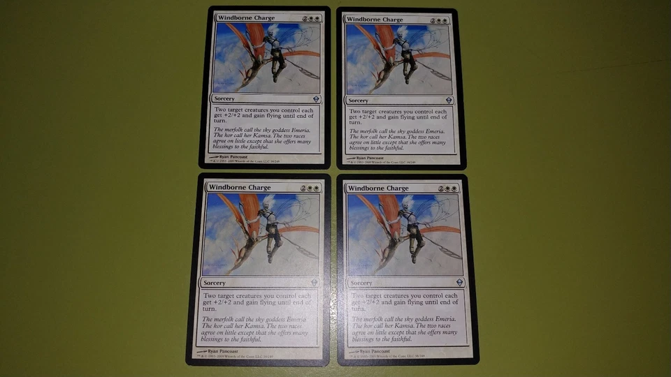 Windborne Charge x4 - Zendikar - Magic the Gathering MTG 4x Playset - Image 1 of 1