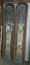 165 Year Old Leaded Stain Glass Windows from Old Church in Atlanta - Need Repair