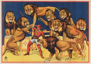 Póster de circo vintage impresión fotográfica de 13x19" - Imagen 1 de 1