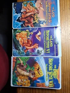 Lot Of Land Before Time V, VI, and VII VHS tapes - Picture 1 of 9