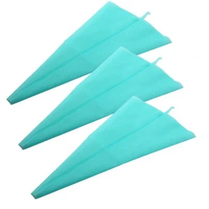 3 Pack 16 Inch Silicone Pastry Bags Reusable Icing Piping Bags for Cookie Cake - Picture 1 of 8