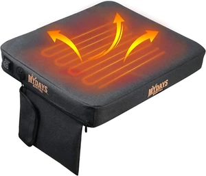 Portable Heated Seat Cushion, Memory Foam Heating Seat Pad for Outdoor Stadium B - Picture 1 of 6
