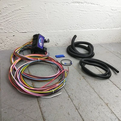 Kit de arnés de cableado universal 12v 18 Circuito 12 Fusibles Chevrolet 1936 Buick 1964  Foto 1 de 4