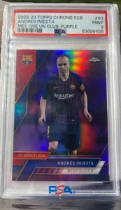 2022-23 Topps Chrome Barcelona #43 Andres Iniesta Purple-Fractor ⚽️ /15⚽️ - Bild 1 von 1