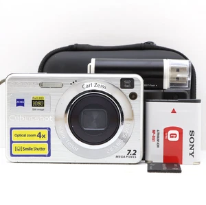 Sony Cybershot DSC-W110 7.2MP Digital Camera Silver Tested Full Kit - Fast Post - Picture 1 of 14