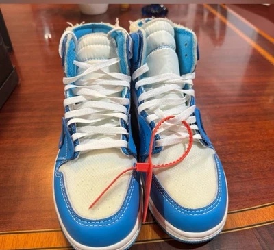 Size 10 - Jordan 1 Retro OG x Off-White High UNC - Image 1 of 4