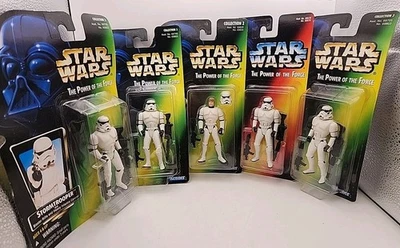 STAR WARS The Power of the Force Stormtrooper 3.75 Figure Lot of 5 Army Building - Image 1 of 4