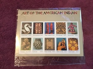 2004 37 cent American Indian Art foglio completo di 10 Scott #3873, come nuovo NH - Foto 1 di 2