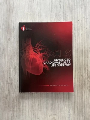 ACLS Advanced Heart Cardiovascular Life Support 2020 Provider Manual Tabbed SC - Image 1 of 4