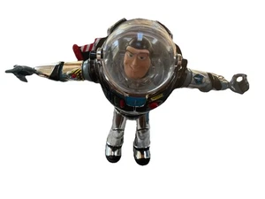 Toy Story Buzz Lightyear Interstellar Chrome 12” Talking Figure 1995 VTG READ - Picture 1 of 7