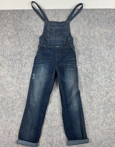 Free People Salopette Denim Tg 29 Senza Schienale Anticato Lavaggio Scuro Collo Quadrato - Foto 1 di 12