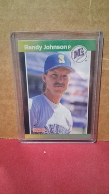 1989 Donruss Baseball's Best Randy Johnson #80 (RC) Seattle Mariners HOF - Image 1 of 2
