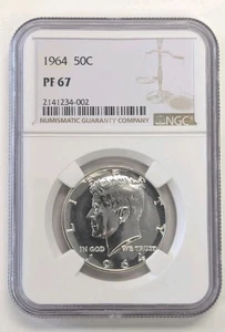 1964 Kennedy Silber PP Half Dollar NGC PF67 #Z255 - Bild 1 von 2